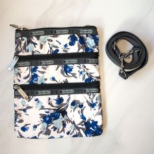 LeSportsac Floral 3 Pocket Crossbody Bag